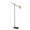 Z-Lite Calumet 1 Light Floor Lamp, Matte Black & Olde Brass & Olde Brass 814FL-MB-OBR - alternate 4